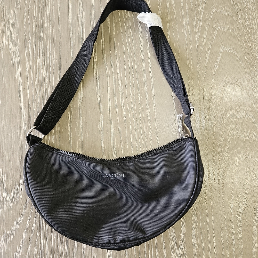 Lancome Nylon handbag with adjustable straps Black New
